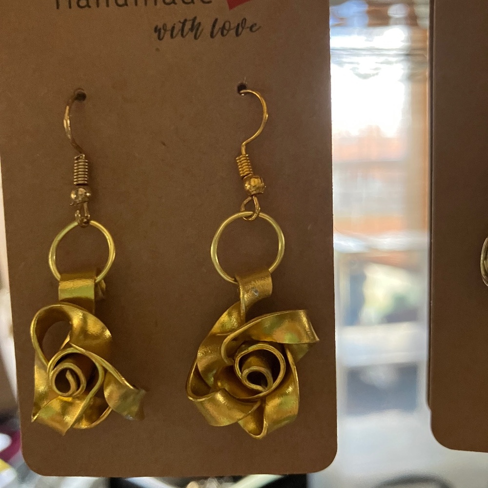 Rose earrings
